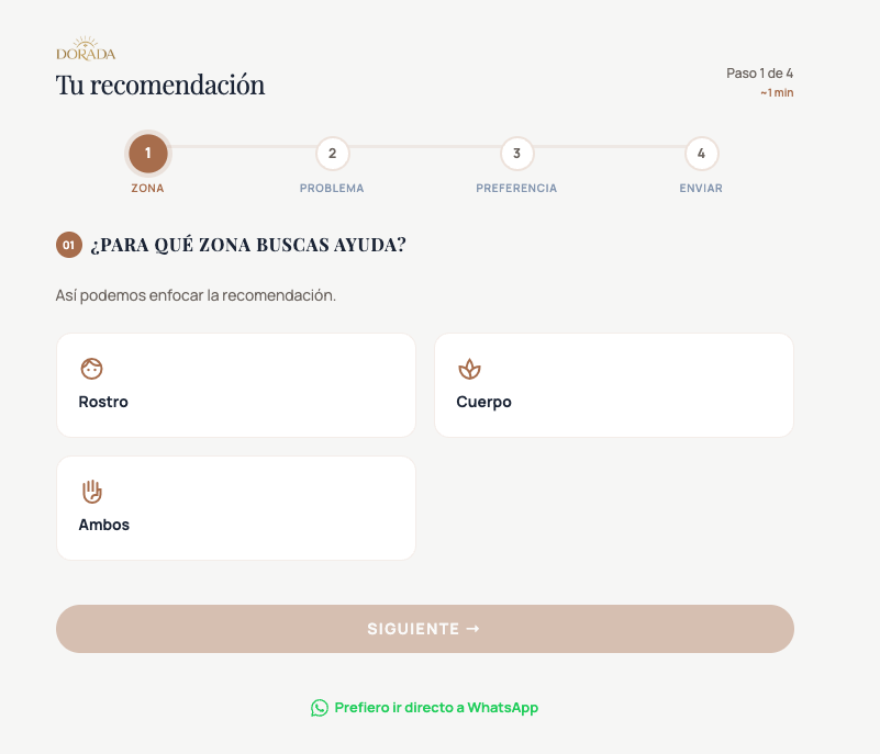 Skin Diagnostic Quiz